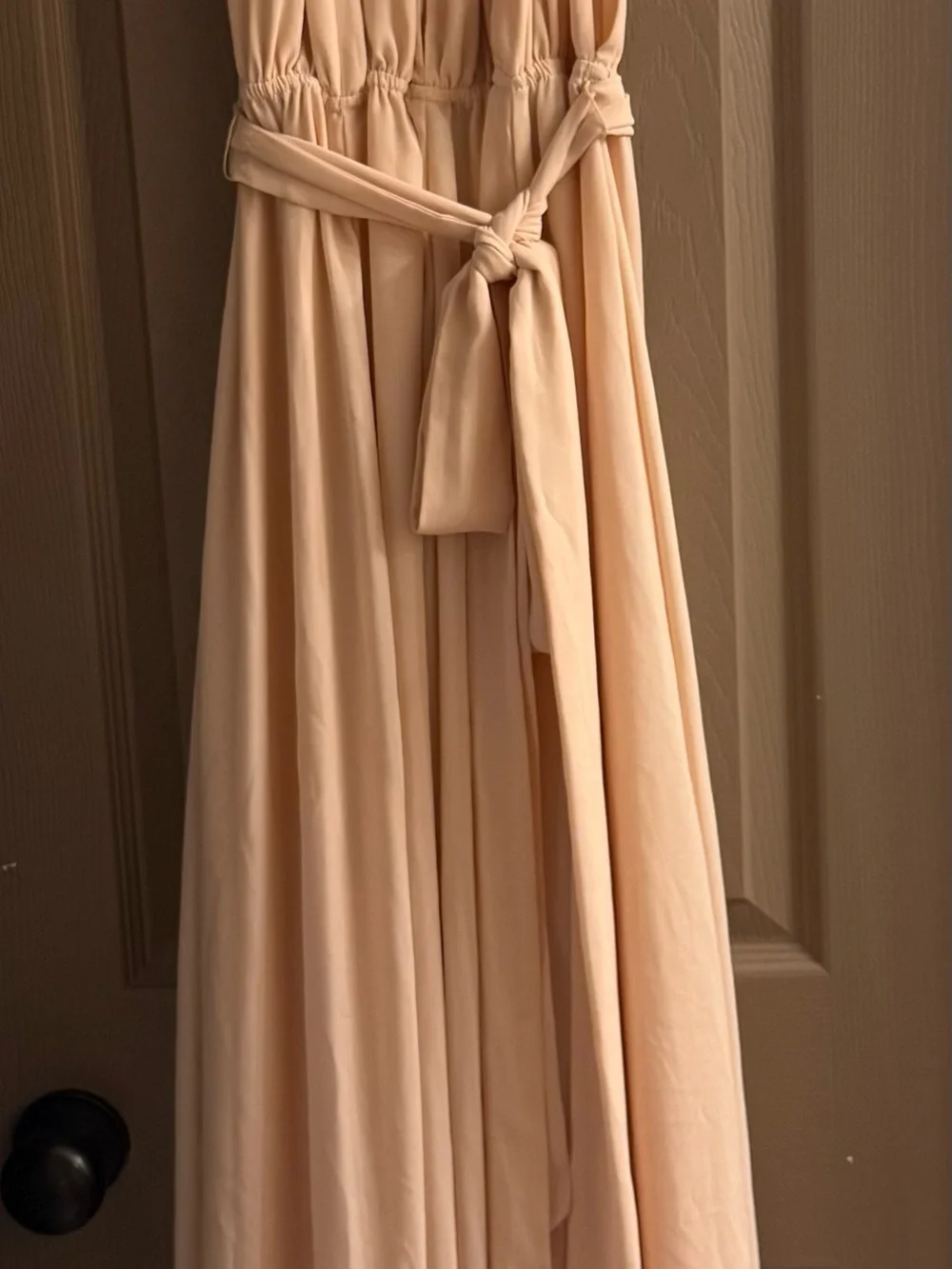 Lulu’s Halter Maxi Dress with Side Slit - Picture 2 of 3